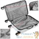 Valise Rigide Solide Motif Papillon 66 litres. Qualité et facilté pour le voyage
