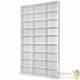 Étagère murale Bibliothèque 180 cm de hauteur. 27 compartiments Blanc