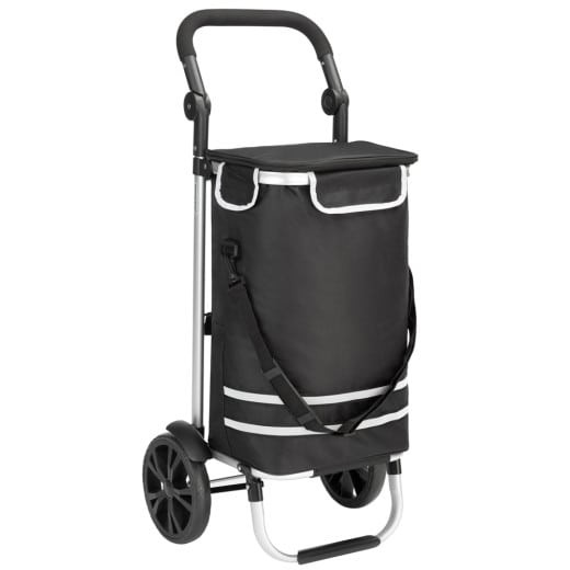 Caddie, Cabas ou Chariot de course Isotherme à Roulettes Noir