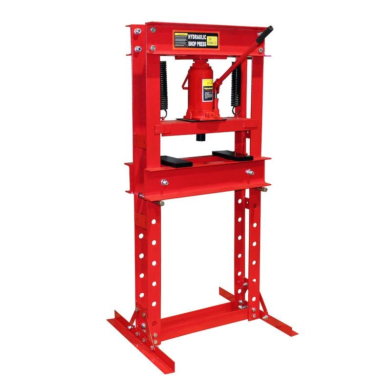 Presse d'atelier hydraulique de 30 tonnes Rouge