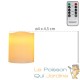 12 Bougies LED en cire véritable pour Table de Noël décoration maison : Télécommande incluse