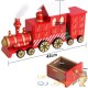 Calendrier de l'avent Train de Noël rouge à remplir avec cadeaux ou friandises