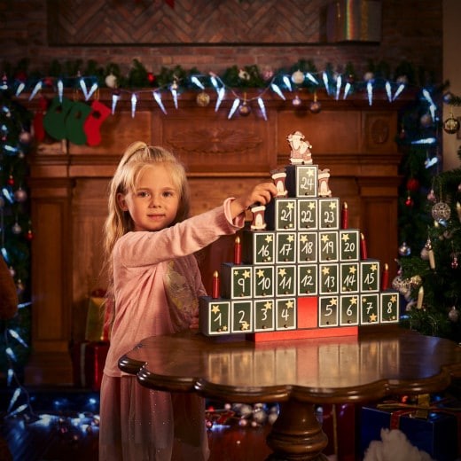 Calendrier de l'avent Sapin de Noël à remplir avec cadeaux ou friandises