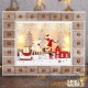Calendrier de l'avent Père Noël avec LED à remplir avec cadeaux ou friandises