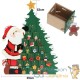 Calendrier de l'avent Sapin et Père Noël à remplir avec cadeaux ou friandises