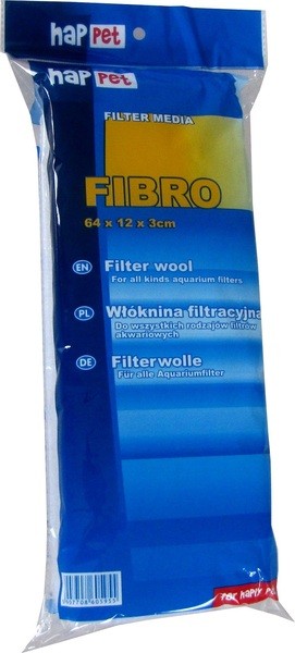 Ouate - Perlon 64 cm X 12 pour filtre d'aquarium