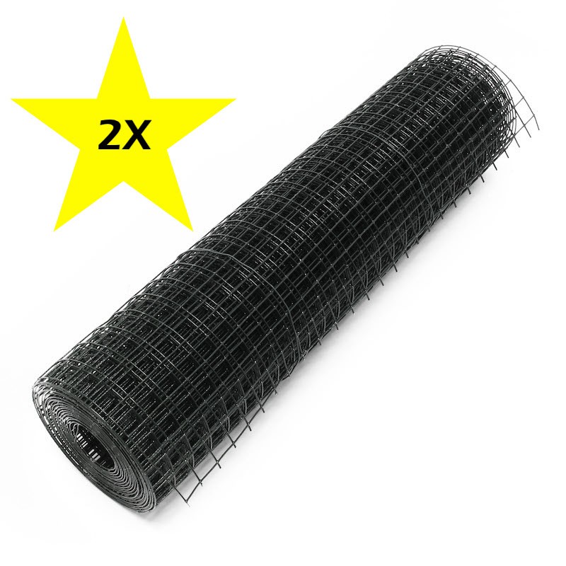 Grillage à poule galvanisé 2 m x 50 m maille 25 mm Ø 0,8 mm, Grillages  pour clôtures, Piquets et grillages