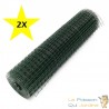 2 Grillages À Poules 10 m Vert 19 mm 50 cm de haut Pour Enclos, Clapier, Poulailler, Volière