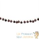 Guirlande de Noël Boules et LED sapin 2m MARRON