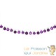 Guirlande de Noël Boules et LED sapin 2m VIOLET