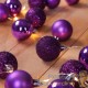 Guirlande de Noël Boules et LED sapin 2m VIOLET