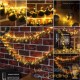 Lot de 2 : Guirlande de Noël Boules et LED sapin 2m OR