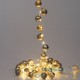 Lot de 2 : Guirlande de Noël Boules et LED sapin 2m OR