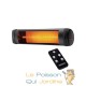 Chauffage d'extérieur Terrasse ou atelier 2500W Noir