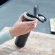 Thermos moderne et de qualité NOIR 600 ml pour étudiants, salariés, employés et ouvriers