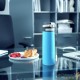 Thermos moderne et de qualité Bleu Clair 600 ml pour étudiants, salariés, employés et ouvriers