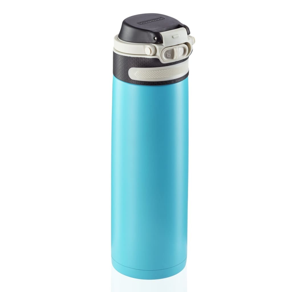 Thermos moderne et de qualité Bleu Clair 600 ml pour étudiants, salariés, employés et ouvriers