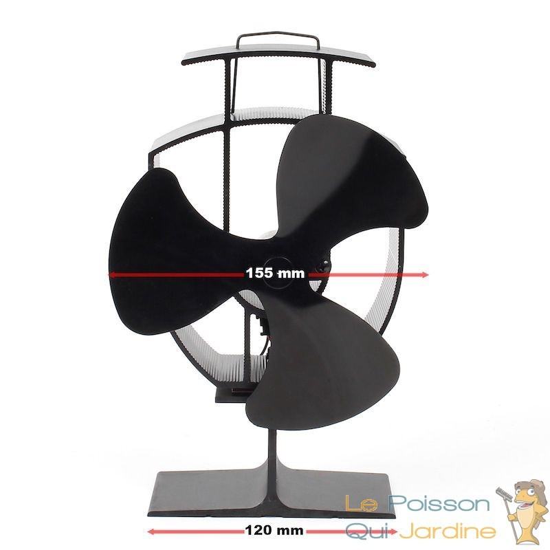 ▷ Ventilateur pour poêle 18.5 x 11 x 7.5 cm au meilleur prix - Accessoires  poêle