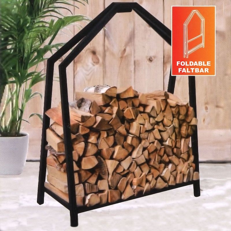 Range Bûches intérieur 94 cm de hauteur . Idéal rangement bois de chauffage  - Le Poisson Qui Jardine