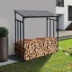 Range Bûches Extérieur 185 X 70 X 185 + Housse. Idéal rangement bois de chauffage