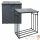 Range Bûches Extérieur 185 X 70 X 185 + Housse. Idéal rangement bois de chauffage