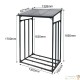 Range Bûches Extérieur 130 X 70 X 185 + Housse. Idéal rangement bois de chauffage
