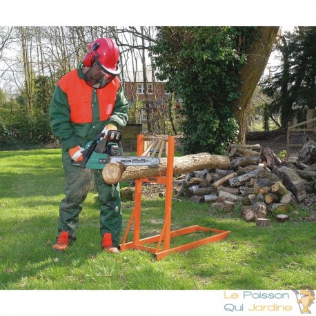 Chevalet de tronçonnage  Travailler le bois de chauffage