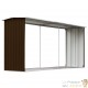 Abri Stockage Bûches Extérieur Marron 330x92x153 . Idéal rangement bois de chauffage