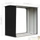 Abri Stockage Bûches Extérieur Gris Anthracite 172x91x154 . Idéal rangement bois de chauffage