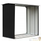 Abri Stockage Bûches Extérieur Gris Anthracite 172x91x154 . Idéal rangement bois de chauffage