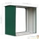 Abri Stockage Bûches Extérieur Vert 172x91x154 . Idéal rangement bois de chauffage