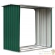 Abri Stockage Bûches Extérieur Vert 172x91x154 . Idéal rangement bois de chauffage