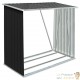 Abri Stockage Bûches Extérieur Gris Anthracite 163x83x154 . Idéal rangement bois de chauffage