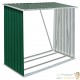 Abri Stockage Bûches Extérieur Vert 163x83x154 . Idéal rangement bois de chauffage