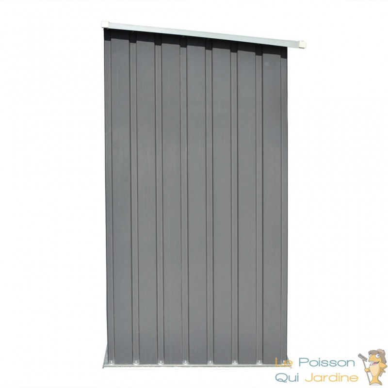 Abri Stockage Bûches Extérieur Gris Anthracite 163x83x154 . Idéal rangement  bois de chauffage - Le Poisson Qui Jardine