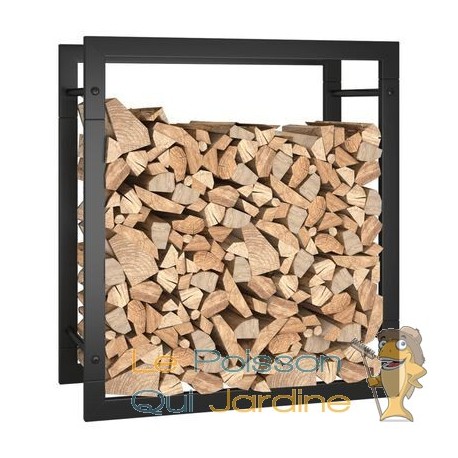 Range Bûches intérieur 56 cm de hauteur . Idéal rangement bois de chauffage