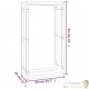 Range Bûches intérieur 94 cm de hauteur . Idéal rangement bois de chauffage