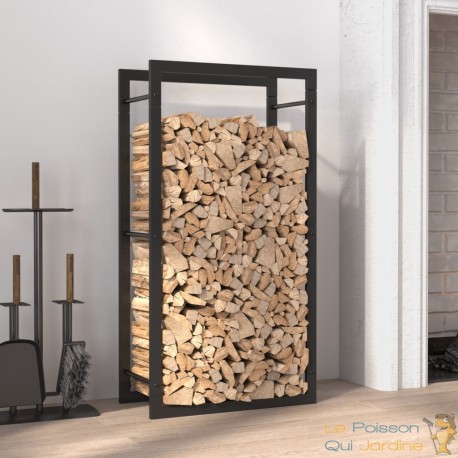 Range Bûches intérieur 94 cm de hauteur . Idéal rangement bois de