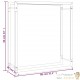 Range Bûches intérieur 86 cm de hauteur . Idéal rangement bois de chauffage