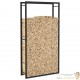 Range Bûches intérieur 154 cm de hauteur . Idéal rangement bois de chauffage