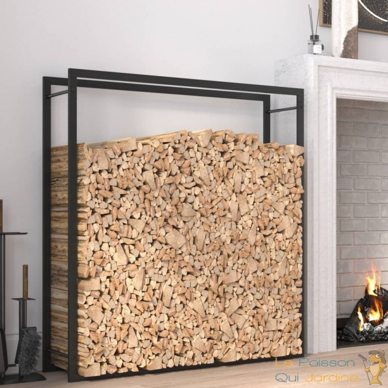 Range Bûches intérieur 70 X 45 . Idéal rangement bois de chauffage - Le  Poisson Qui Jardine