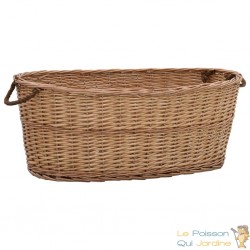 Panier Porte Bûches intérieur 88 cm de long Idéal rangement bois de chauffage