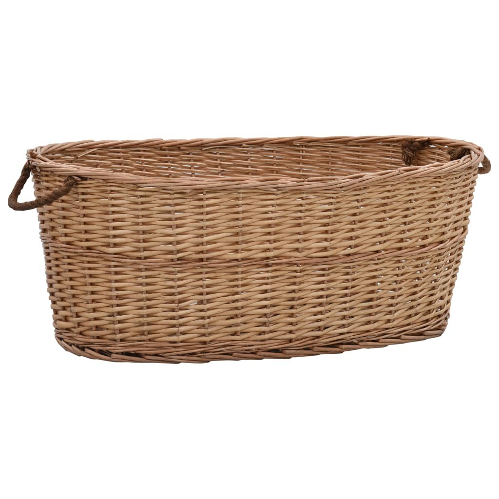 panier porte buches en osier