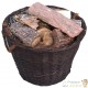 3 Paniers Porte Bûches Idéal rangement bois de chauffage, linge ou denrées