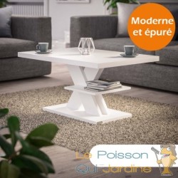 Table Basse Moderne coloris blanc : Élégance et Design Épuré