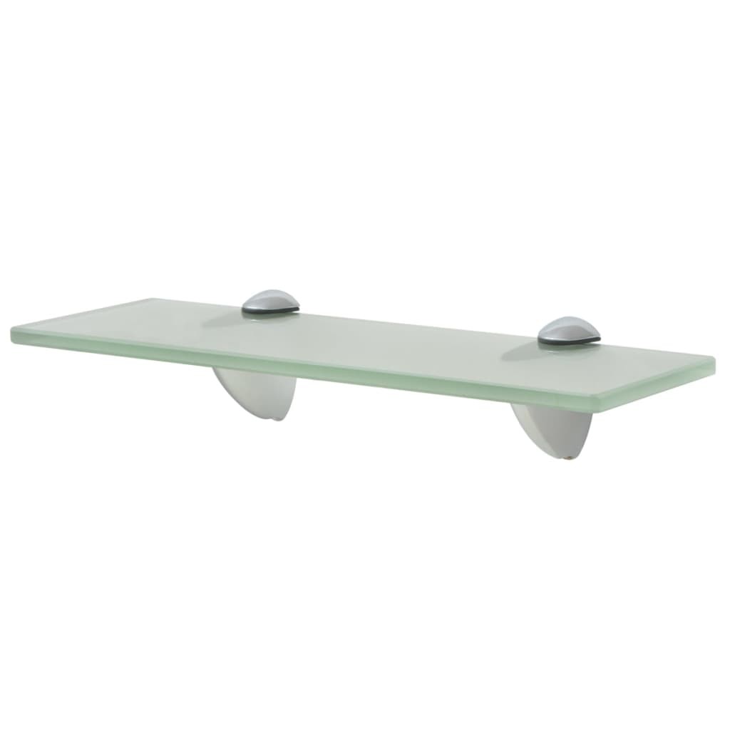 Étagère Tablette en Verre 30 cm Blanche à fixer pour une décoration moderne et épurée