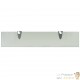 Lot de 2 : Étagère Tablette en Verre 50 cm Blanche à fixer pour une décoration moderne et épurée