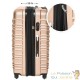 4 Valises de Voyage Solides Roses 25 - 45 - 72 - 108 litres. Pour le voyage court et long