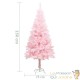 Sapin de Noël Rose artificiel 150 X 75 cm et pied support pour un Noël original.