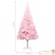 Sapin de Noël Rose artificiel 240 X 120 cm et pied support pour un Noël original.